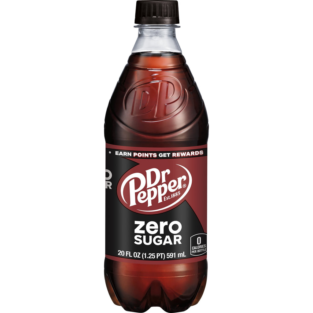 Zero Sugar Soda Pop Bottle 20 Fl Oz Dr Pepper