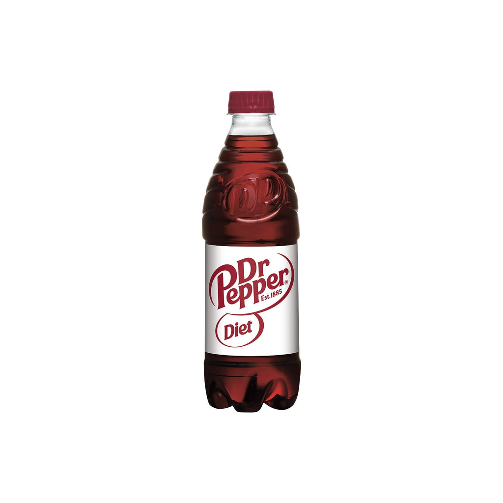 Diet Dr Pepper Soda Pop Bottles 16.9 Fl Oz 6 Pack