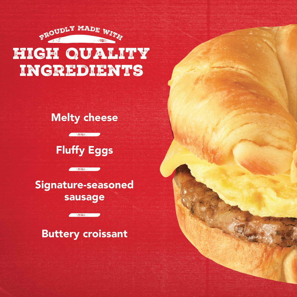 Jimmy Dean Sausage Egg & Cheese Croissant Frozen Sandwich 54 Oz 12 Count