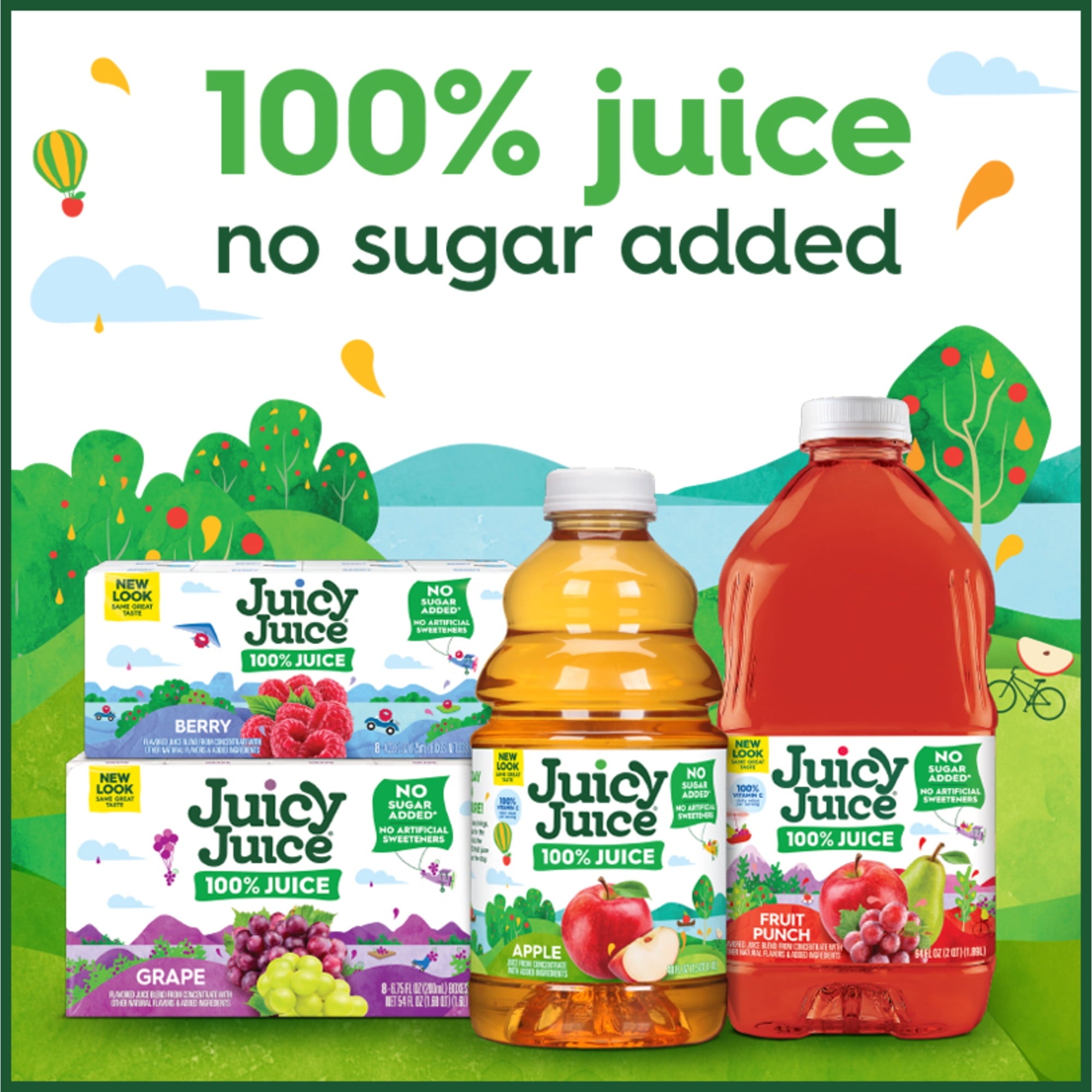 Juicy Juice 100% Fruit Punch Juice 64 fl oz Bottle