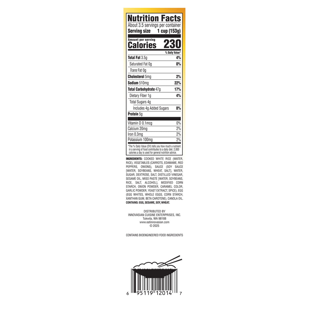 InnovAsian Cuisine Vegetable Fried Rice 18 Oz Frozen