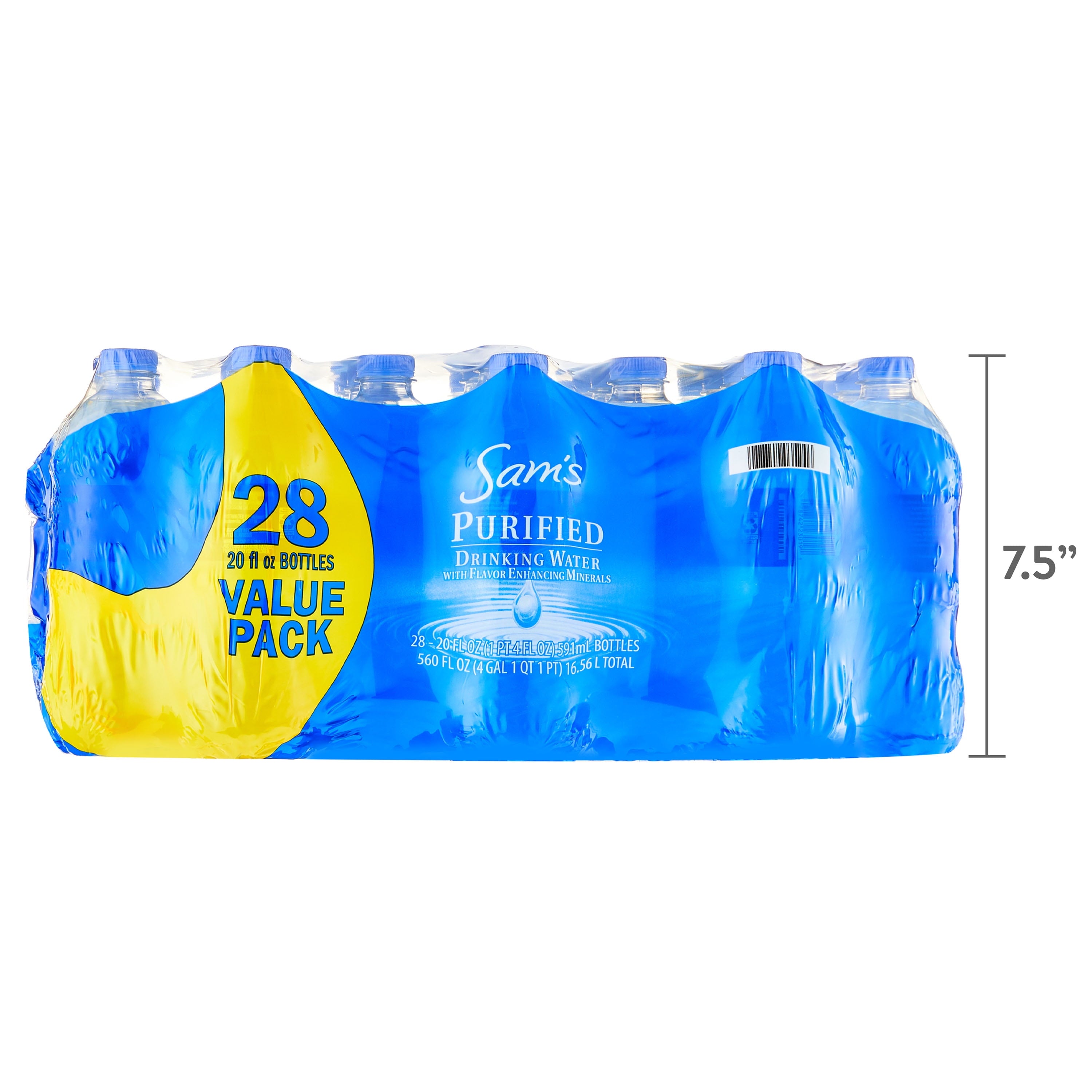 Sam's Choice Purified Drinking Water 20 fl oz Bottles 28 Pack