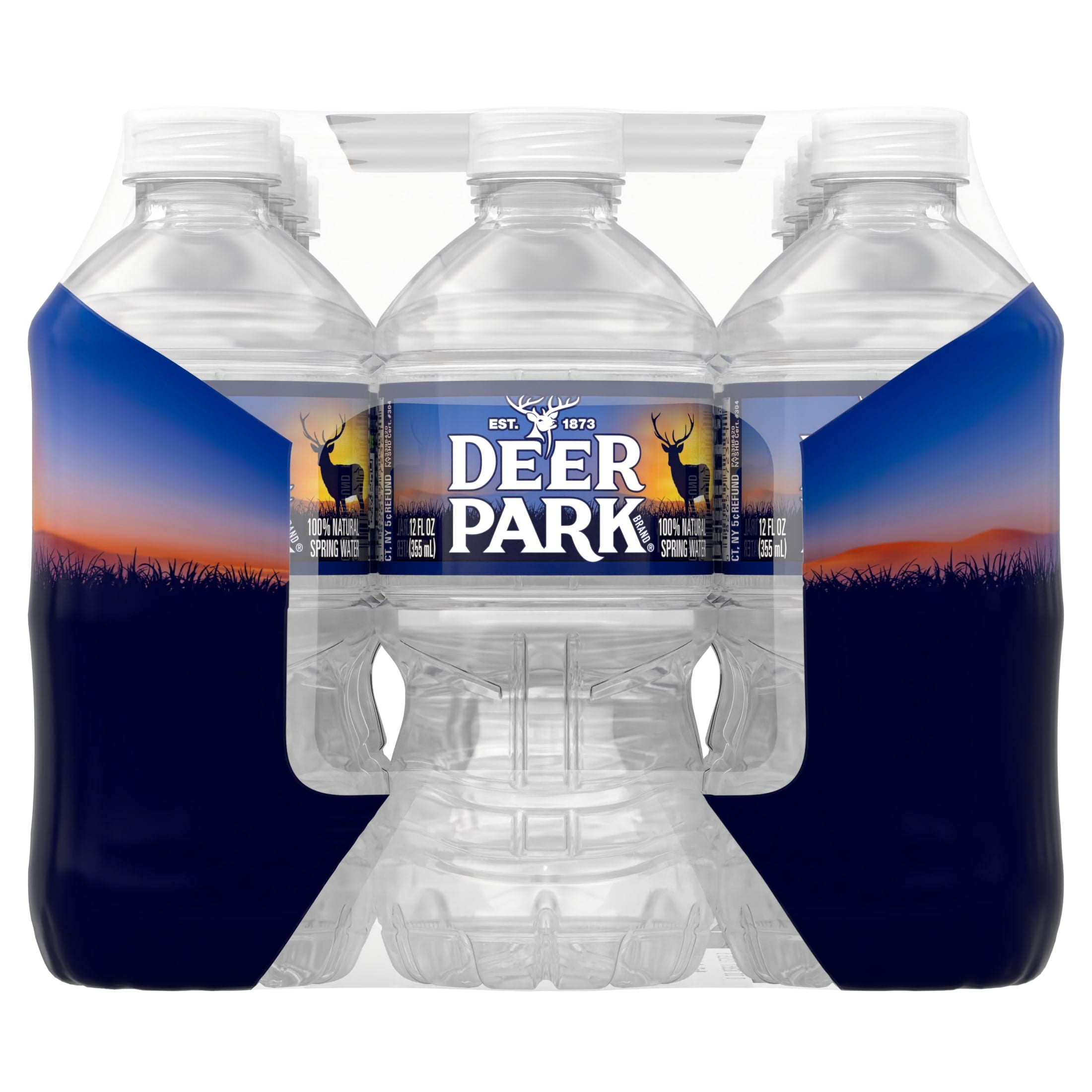 Deer Park Spring Water 12 fl oz Plastic Bottles 12 Pack