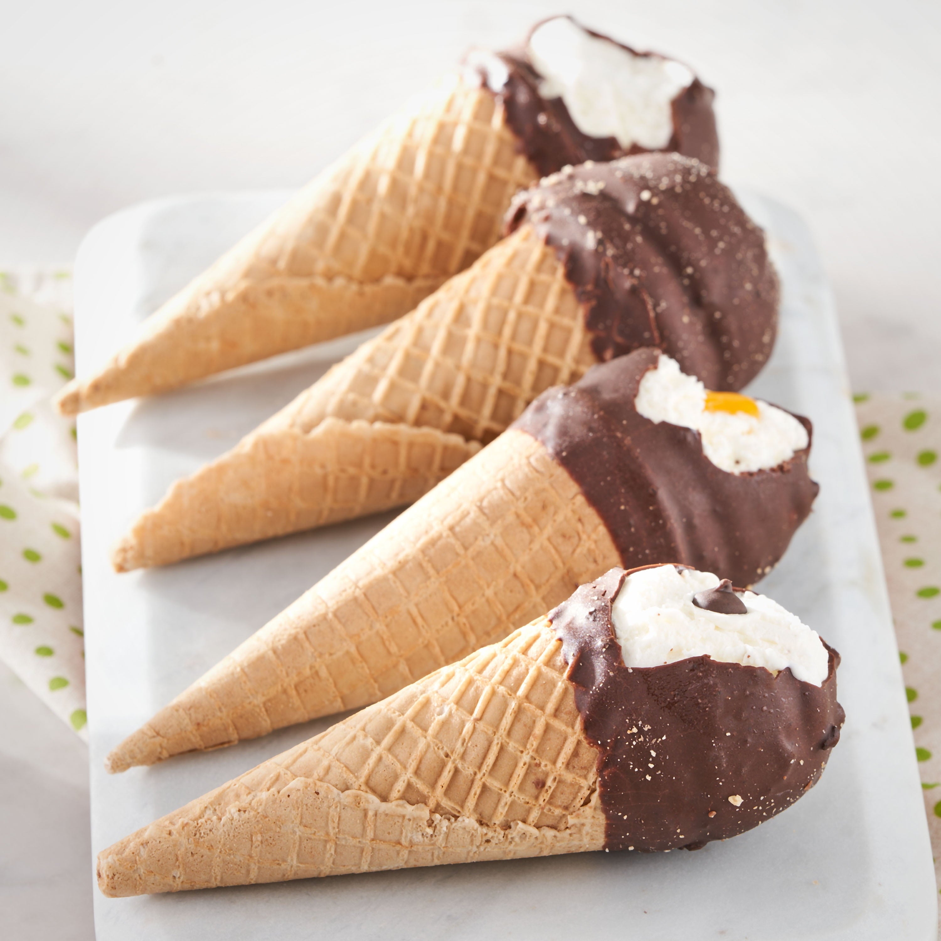 Great Value Cookie Dipped Ice Cream Cones Variety Pack 8 Count 36.8 Fl Oz