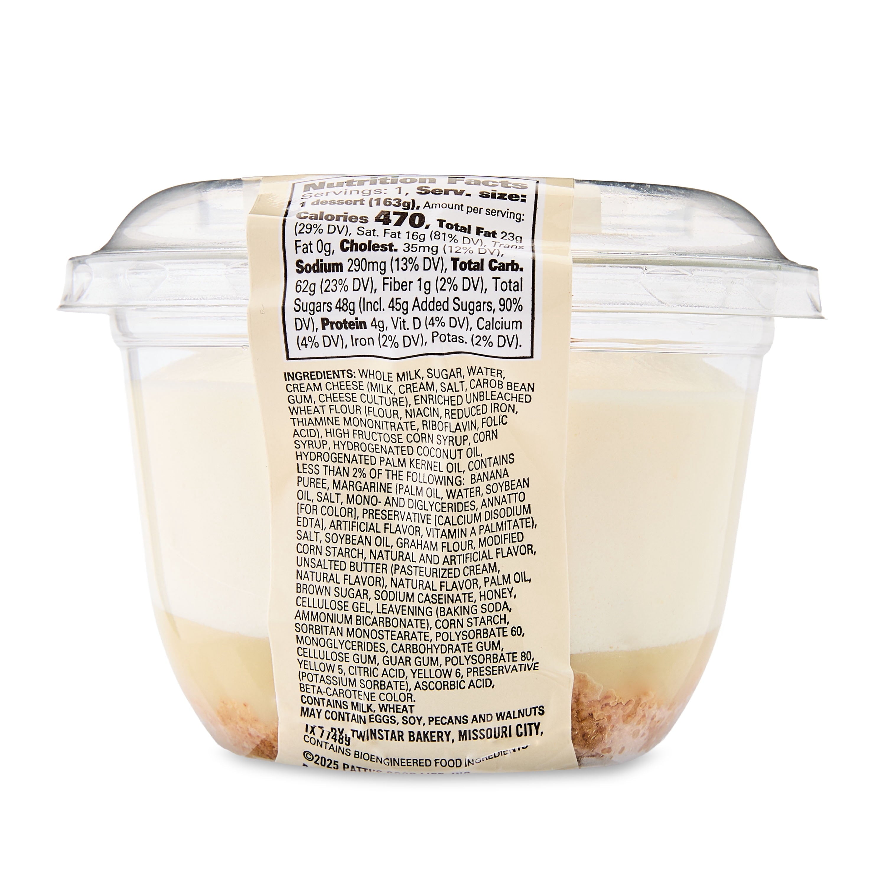 Banana Pudding Dessert Cup 5.75 Oz 1 Count Patti's Good Life