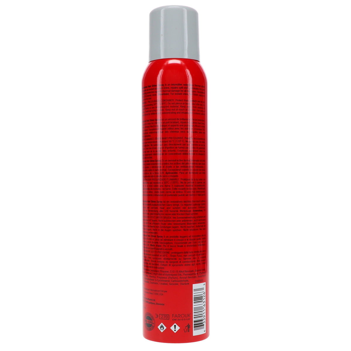 CHI Shine Infusion Strengthening & Split End Repair Hair Spray Strong Hold Non-Aerosol 5.3 oz