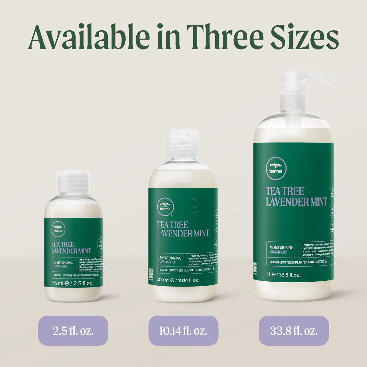 Paul Mitchell Tea Tree Lavender Mint Moisturizing Shampoo Soothes Replenishes Dry Hair 10.14 oz