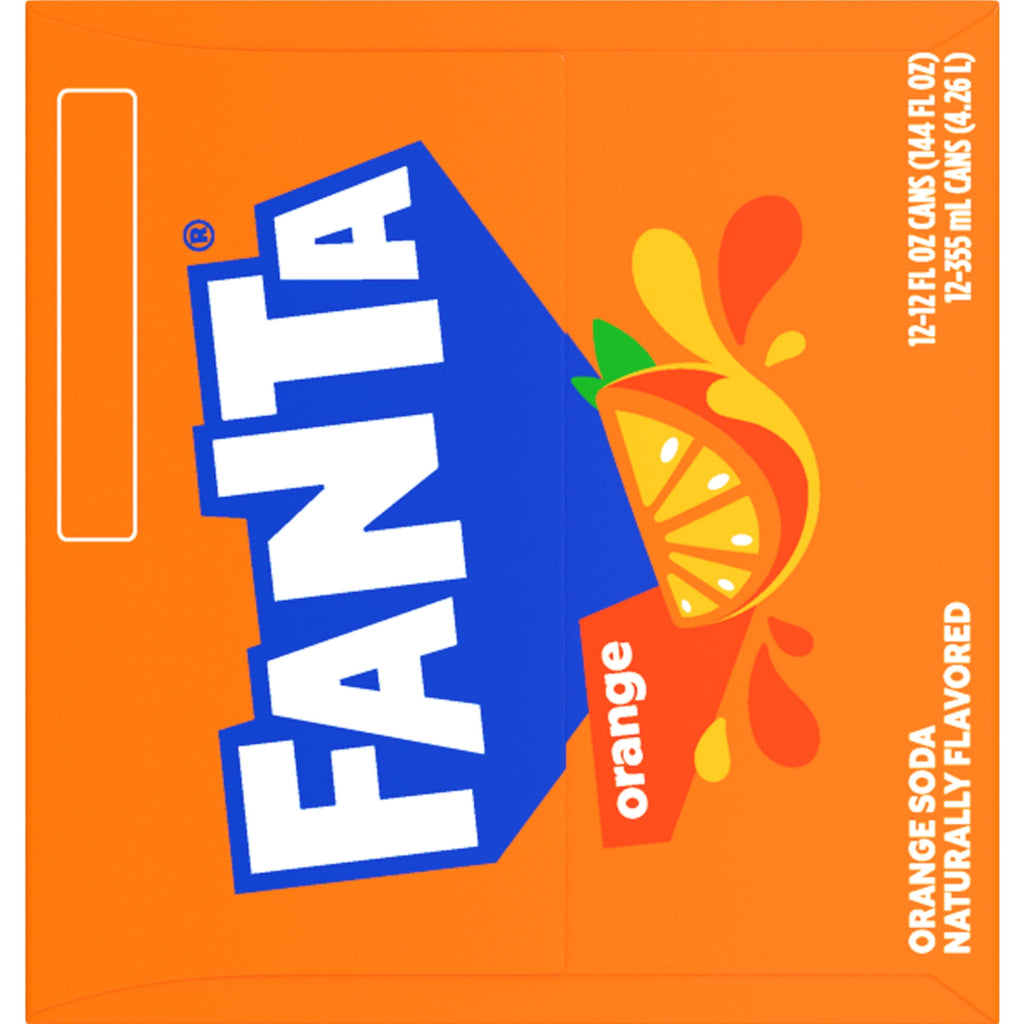 Fanta Orange Soda Pop Fridge Pack Cans 12 Fl Oz 12 Pack