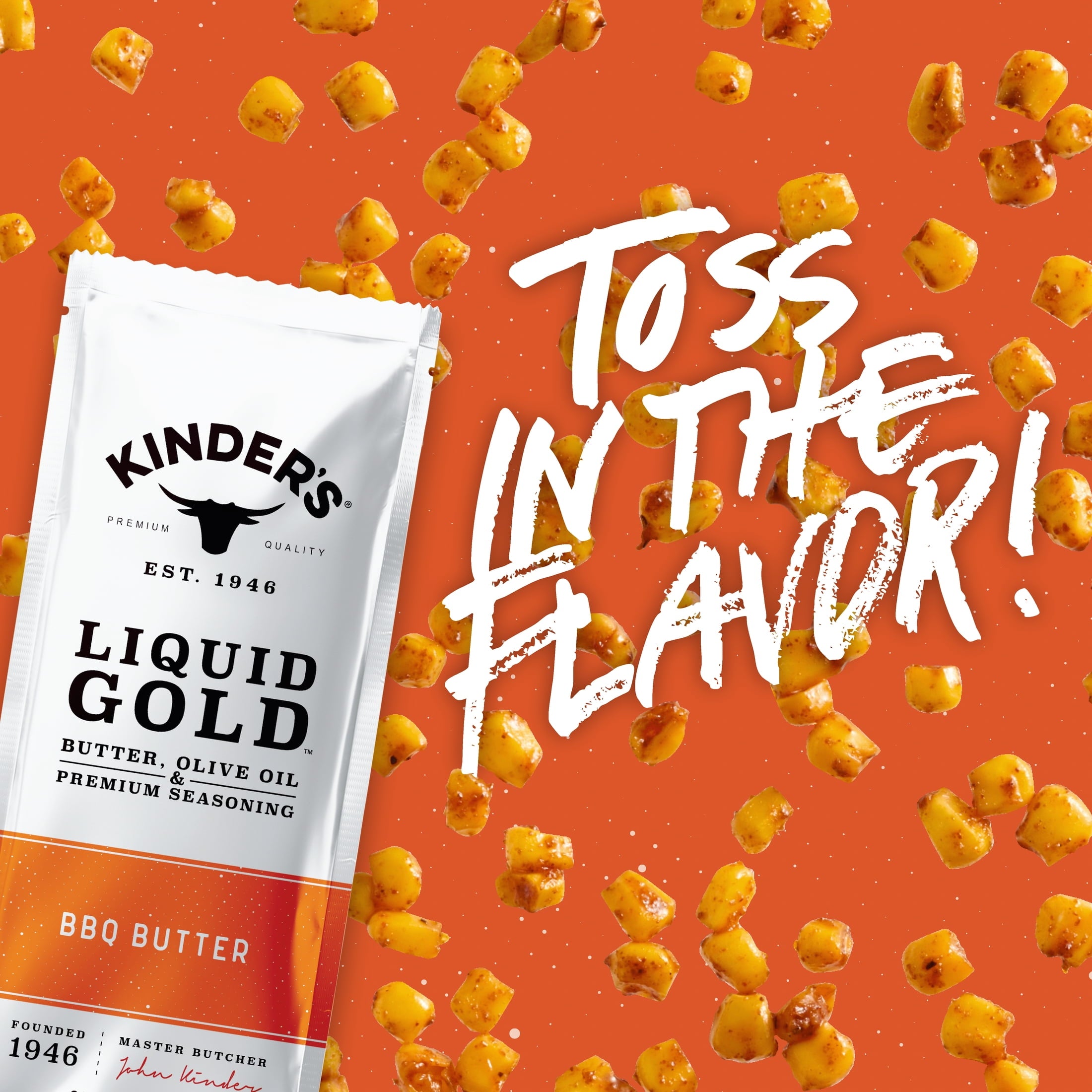 Kinder's BBQ Butter Fire-Roasted Sweet Corn Frozen 13.5 Oz