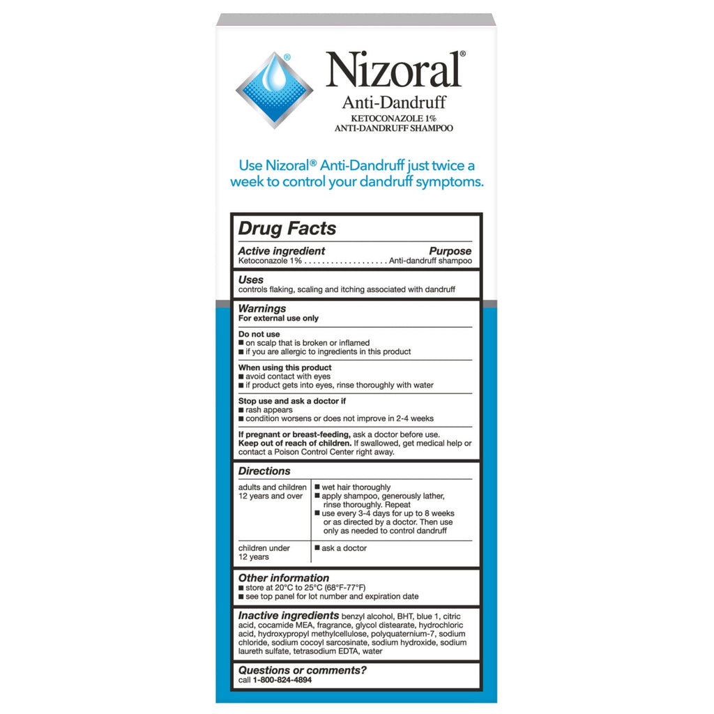 Nizoral Anti-Dandruff Shampoo Ketoconazole 1% Fresh Scent 7 fl oz