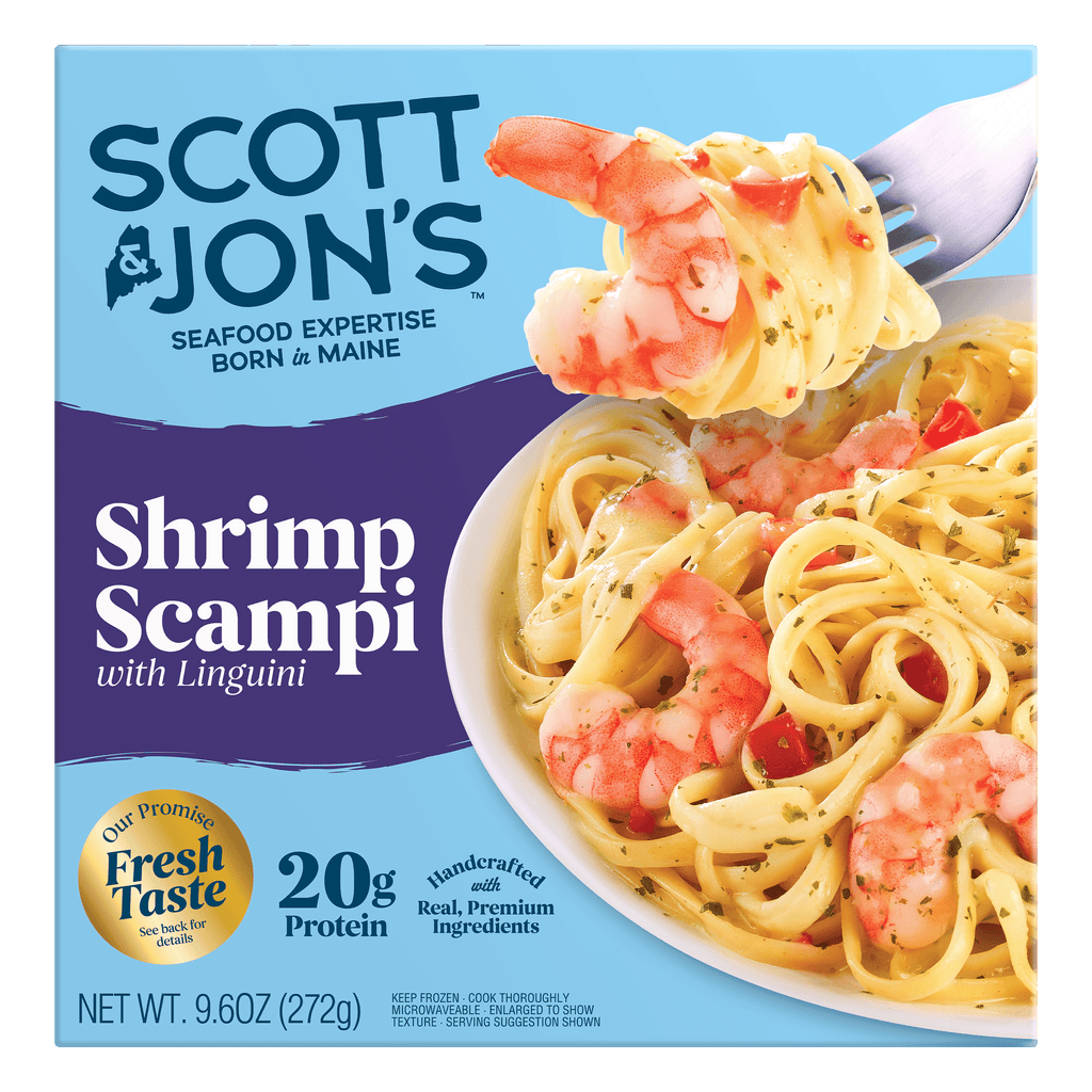 Scott & Jon's Shrimp Scampi Linguini Frozen Meal 9.6 Oz