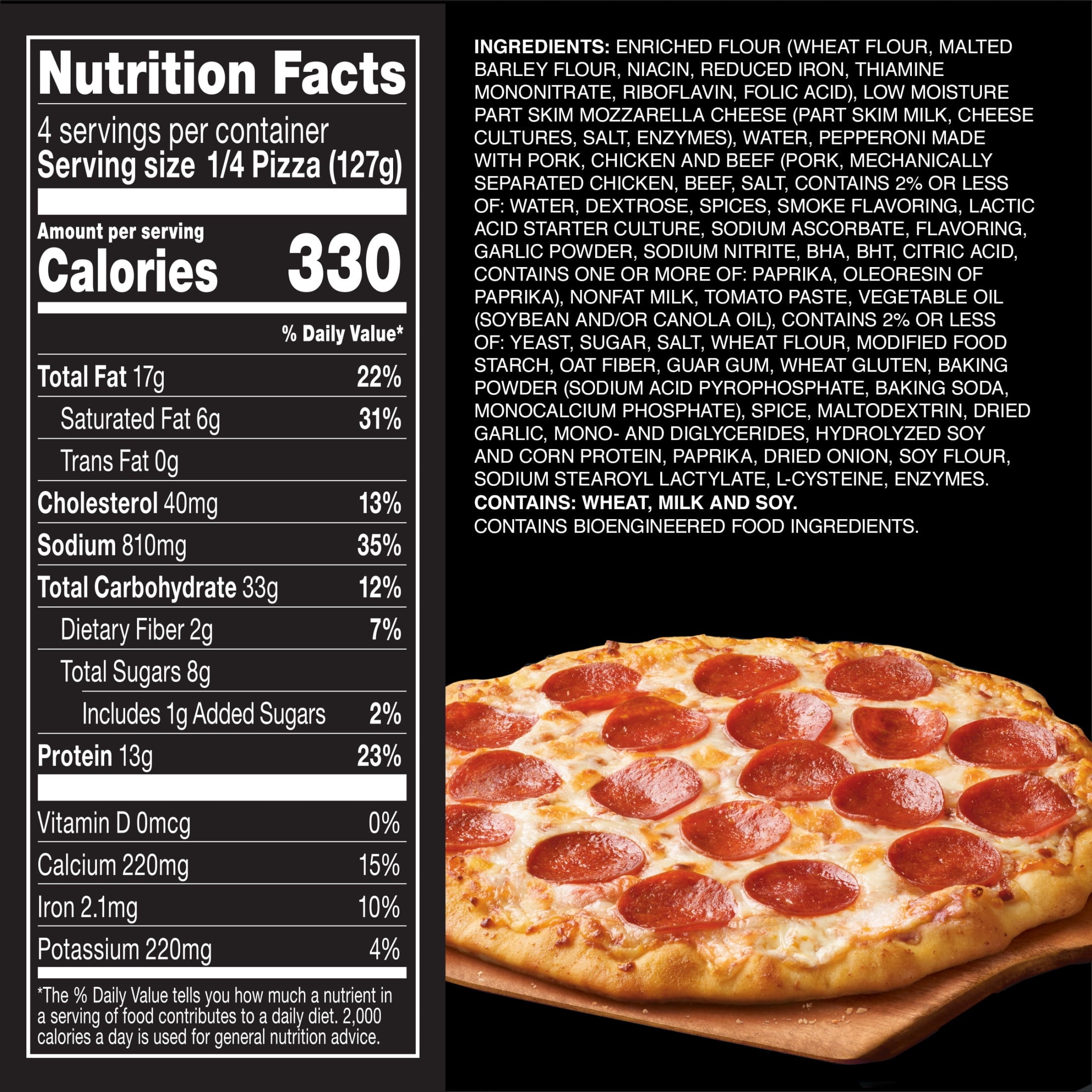 Red Baron Pepperoni Brick Oven Crust Frozen Pizza 17.89 Oz