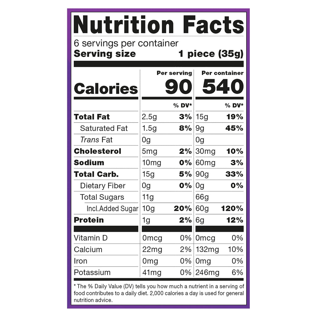 My/Mochi Ice Cream Birthday Cake 7.5 Oz Box 6 Count