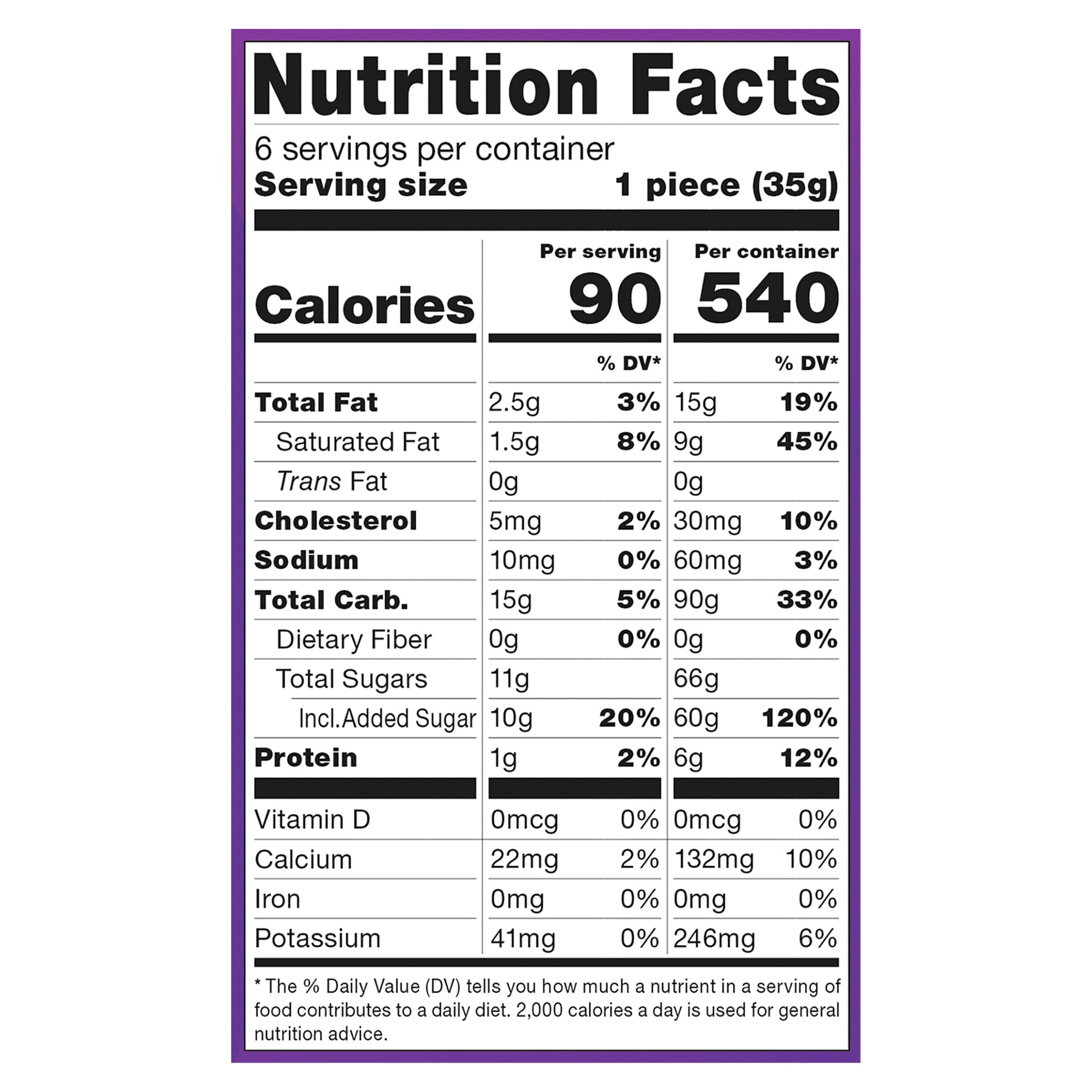 My/Mochi Ice Cream Birthday Cake 7.5 Oz Box 6 Count