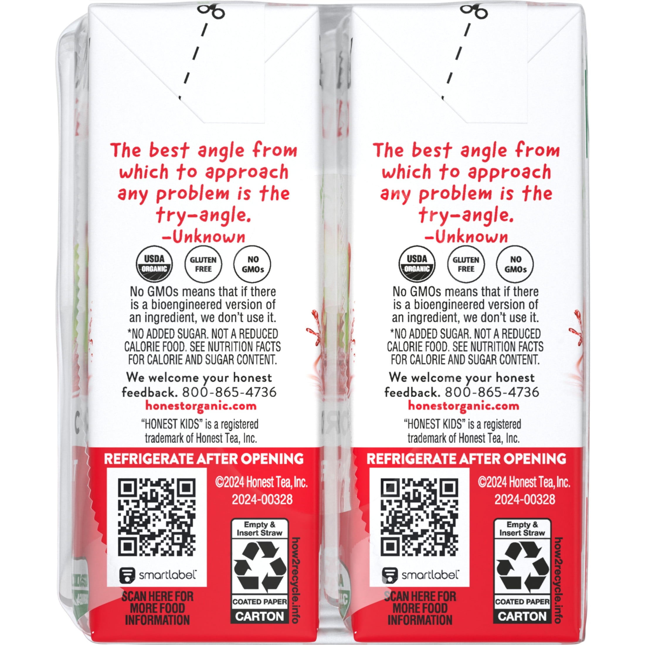 Honest Kids Super Fruit Punch Organic Juice Drink 6 fl oz 8 Pack