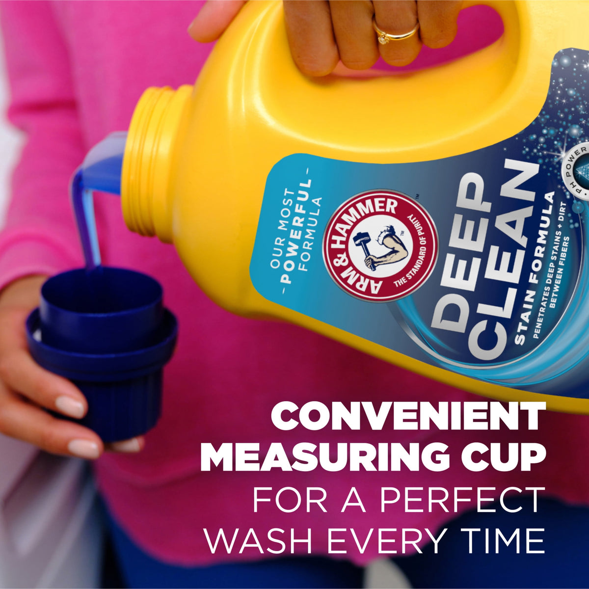 ARM & HAMMER Plus OxiClean Max Force Liquid Laundry Detergent Sparkling Clean 75 fl oz 50 Loads
