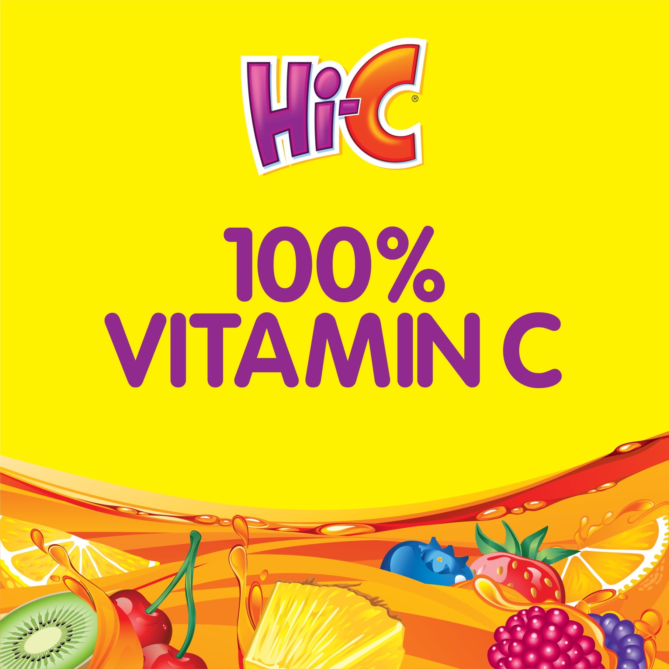 Hi-C Flashin' Fruit Punch Juice Drink 6 fl oz 8 Pack