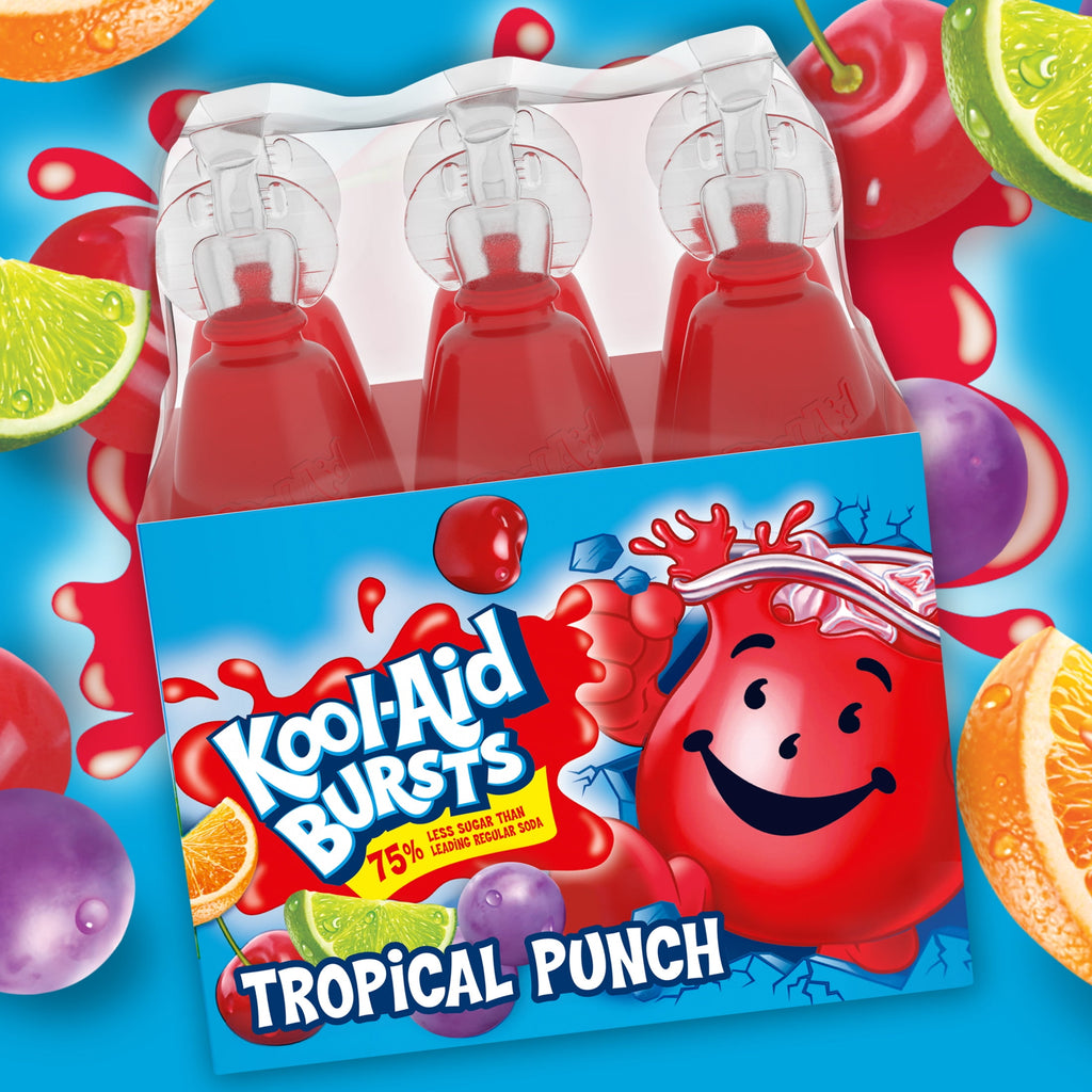 Kool-Aid Bursts Tropical Punch Soft Drink 6.75 fl oz 6 Pack
