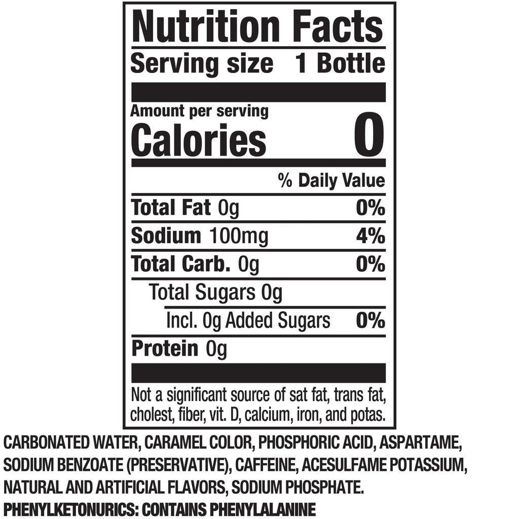 Zero Sugar Soda Pop Bottle 20 Fl Oz Dr Pepper