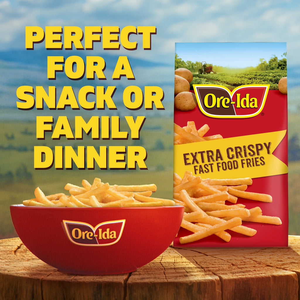 Ore-Ida Extra Crispy Fast Food Fries Frozen Potatoes 26 Oz