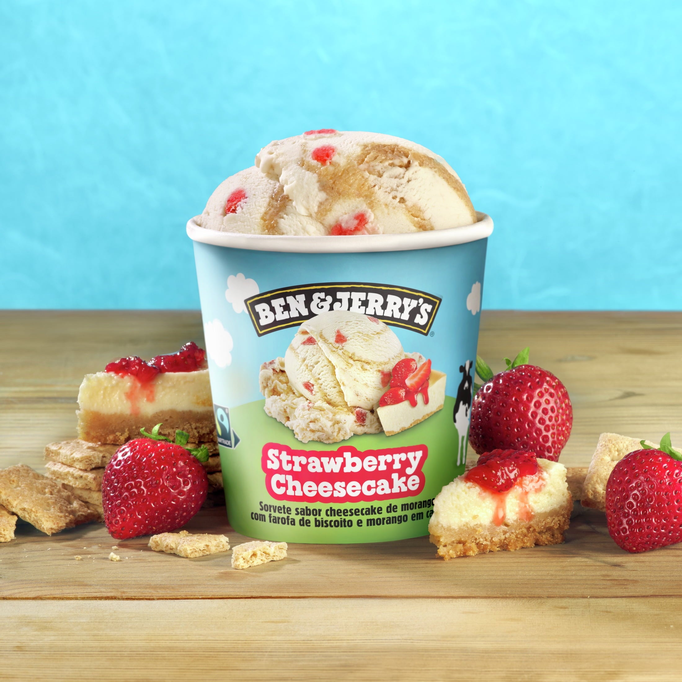 Ben & Jerry's Strawberry Cheesecake Ice Cream 16 Fl Oz