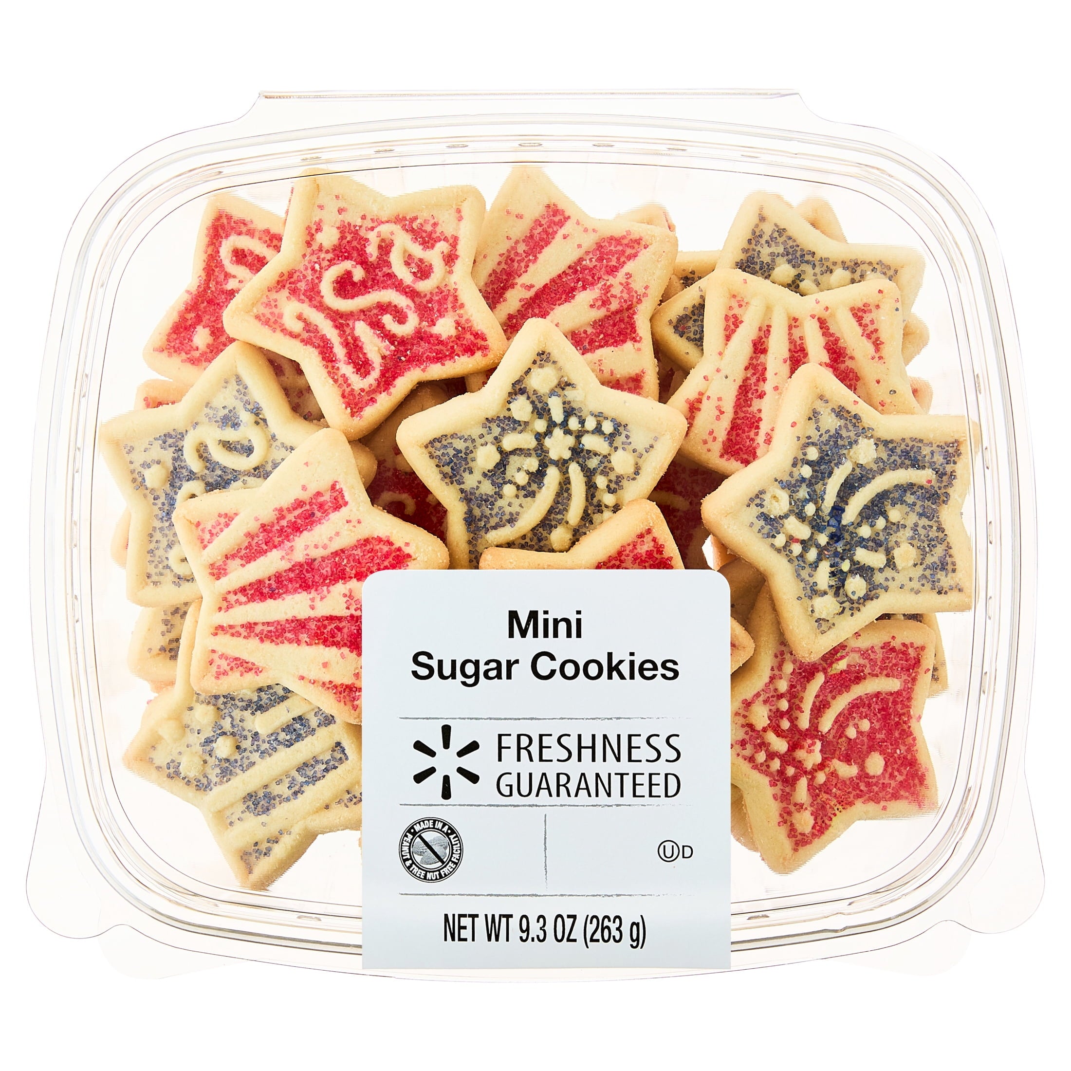 Mini Star Shaped Sugar Cookies 9.3 Oz 32 Count Freshness Guaranteed