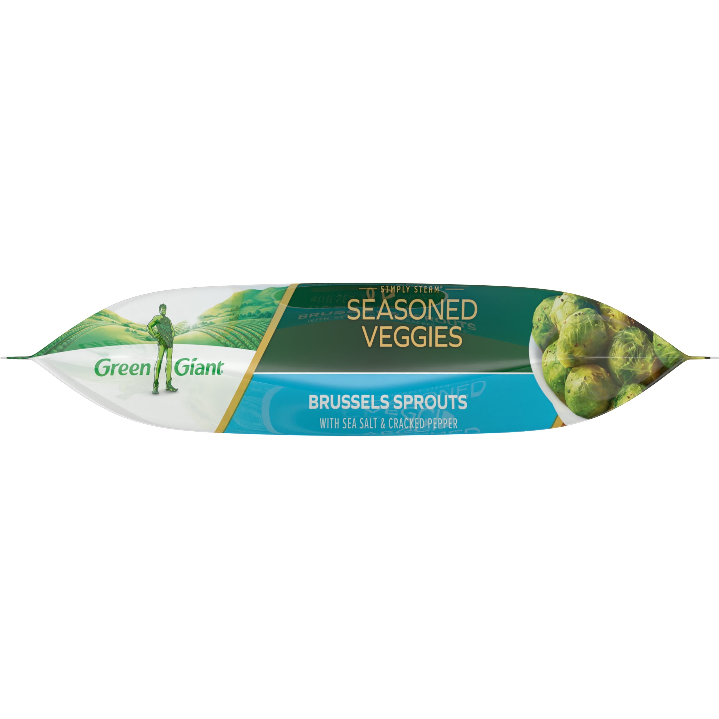 Green Giant Simply Steam Brussels Sprouts Salt & Pepper Frozen 9 Oz