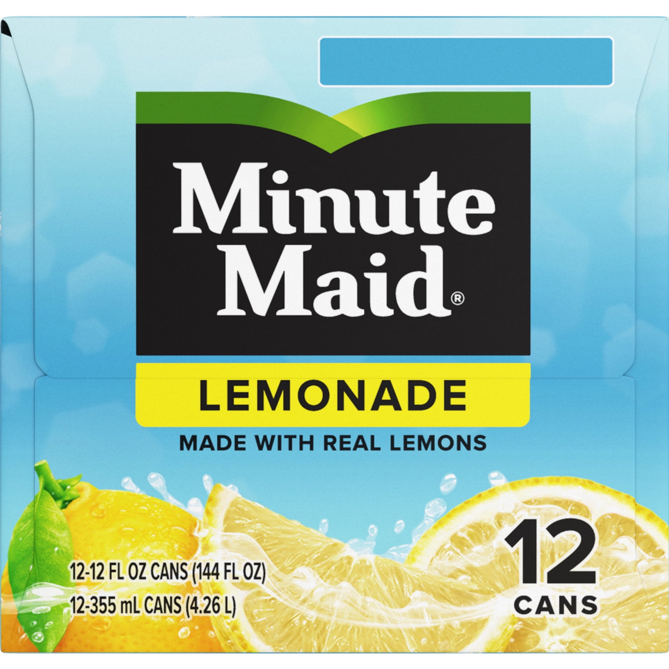 Minute Maid Lemonade Fridge Pack Cans 12 fl oz 12 Pack