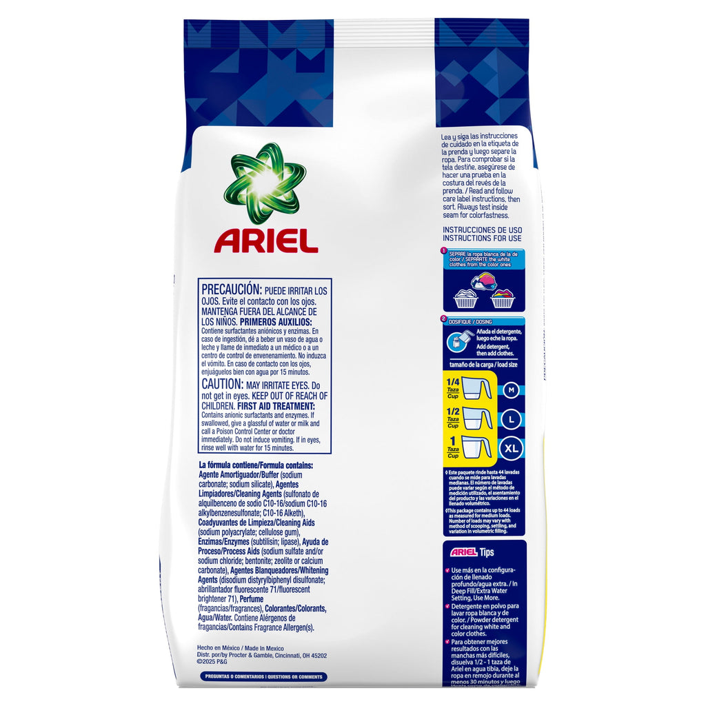 Ariel Powder Laundry Detergent Original Scent 70 oz 44 Loads