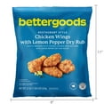 Bettergoods Restaurant Style Chicken Wings with Lemon Pepper Dry Rub Frozen 22 Oz