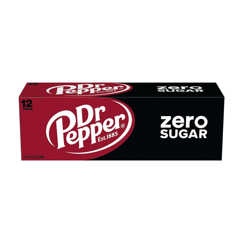 Zero Sugar Soda Pop Cans 12 Fl Oz 12 Pack Dr Pepper