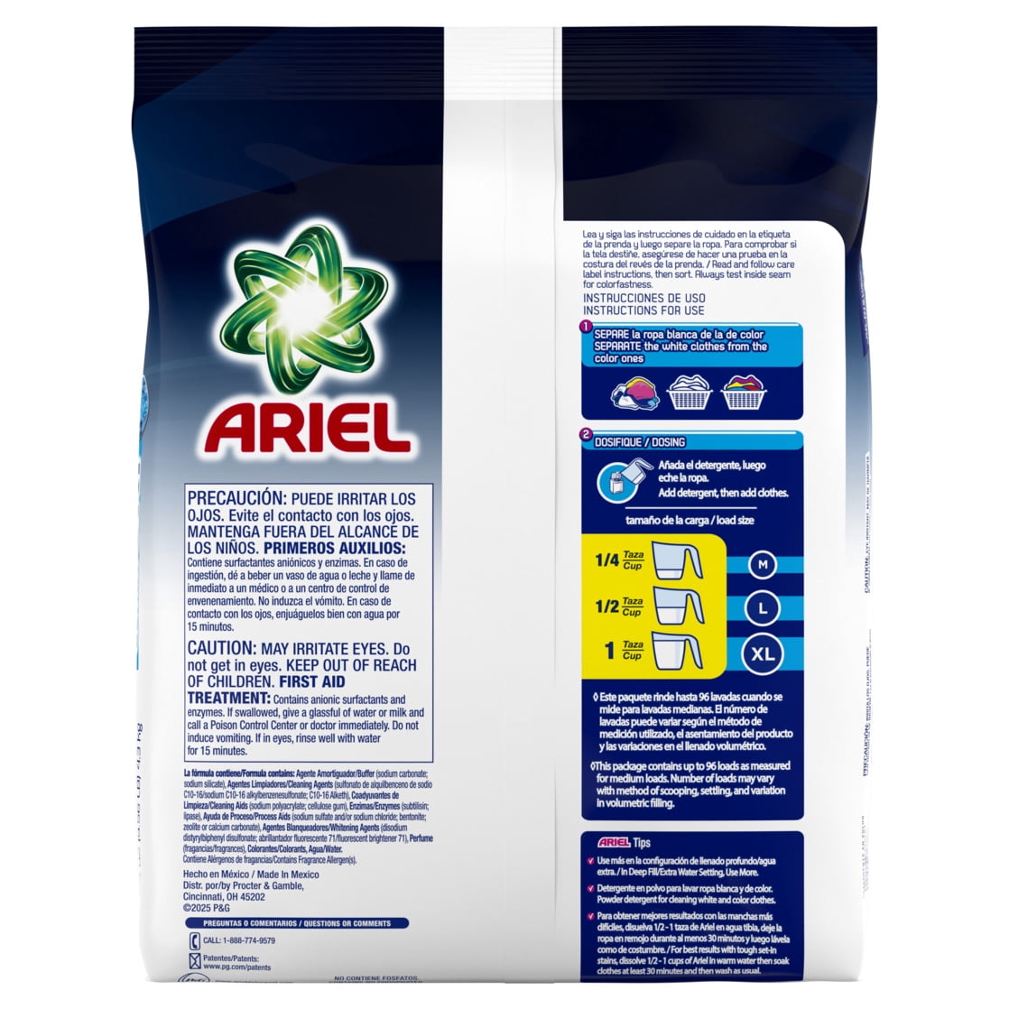 Ariel Ultra Oxi Powder Laundry Detergent Original Scent 153 oz 96 Loads