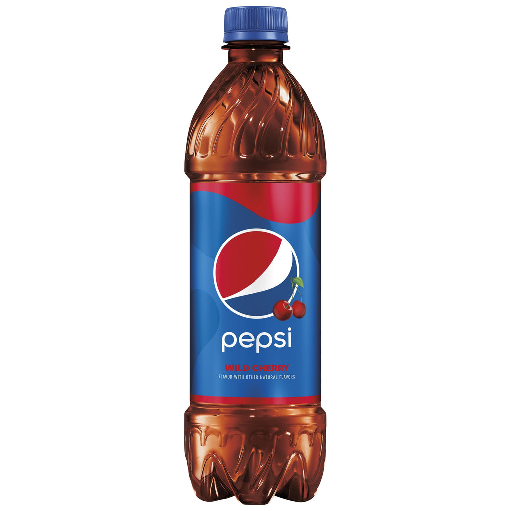 Pepsi Wild Cherry Cola Soda Pop Bottles 16.9 Fl Oz 6 Pack
