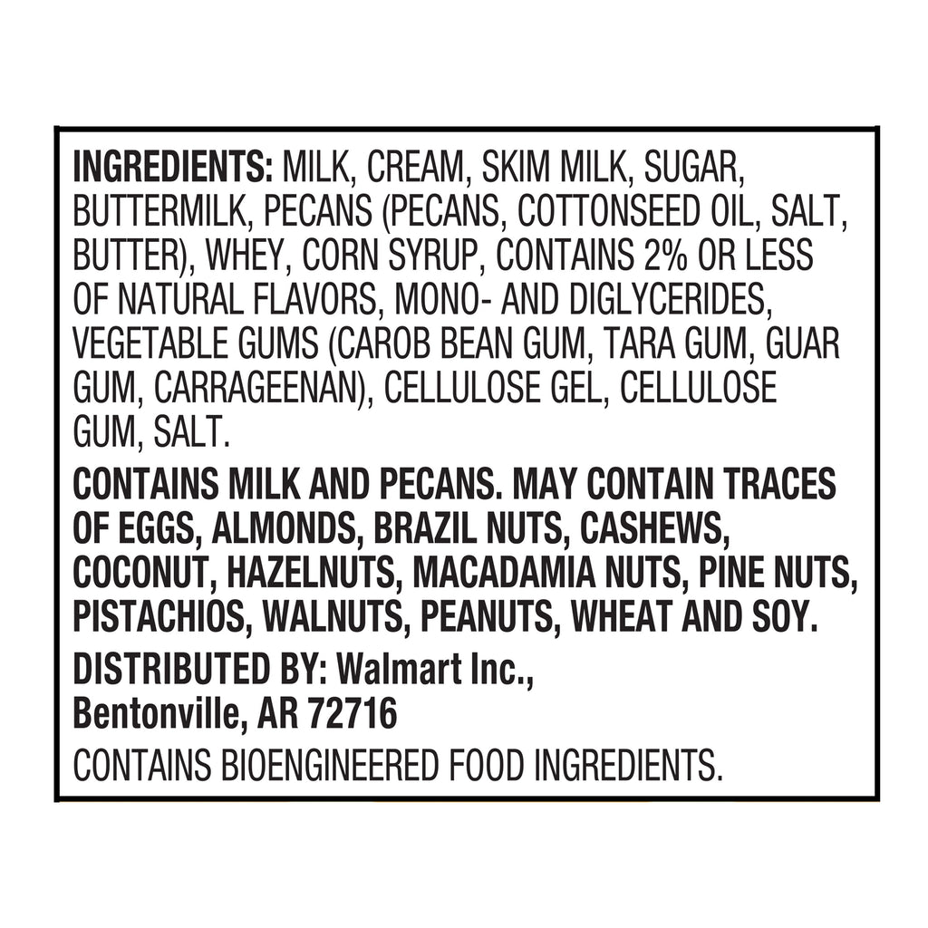 Great Value Butter Pecan Ice Cream 48 Fl Oz