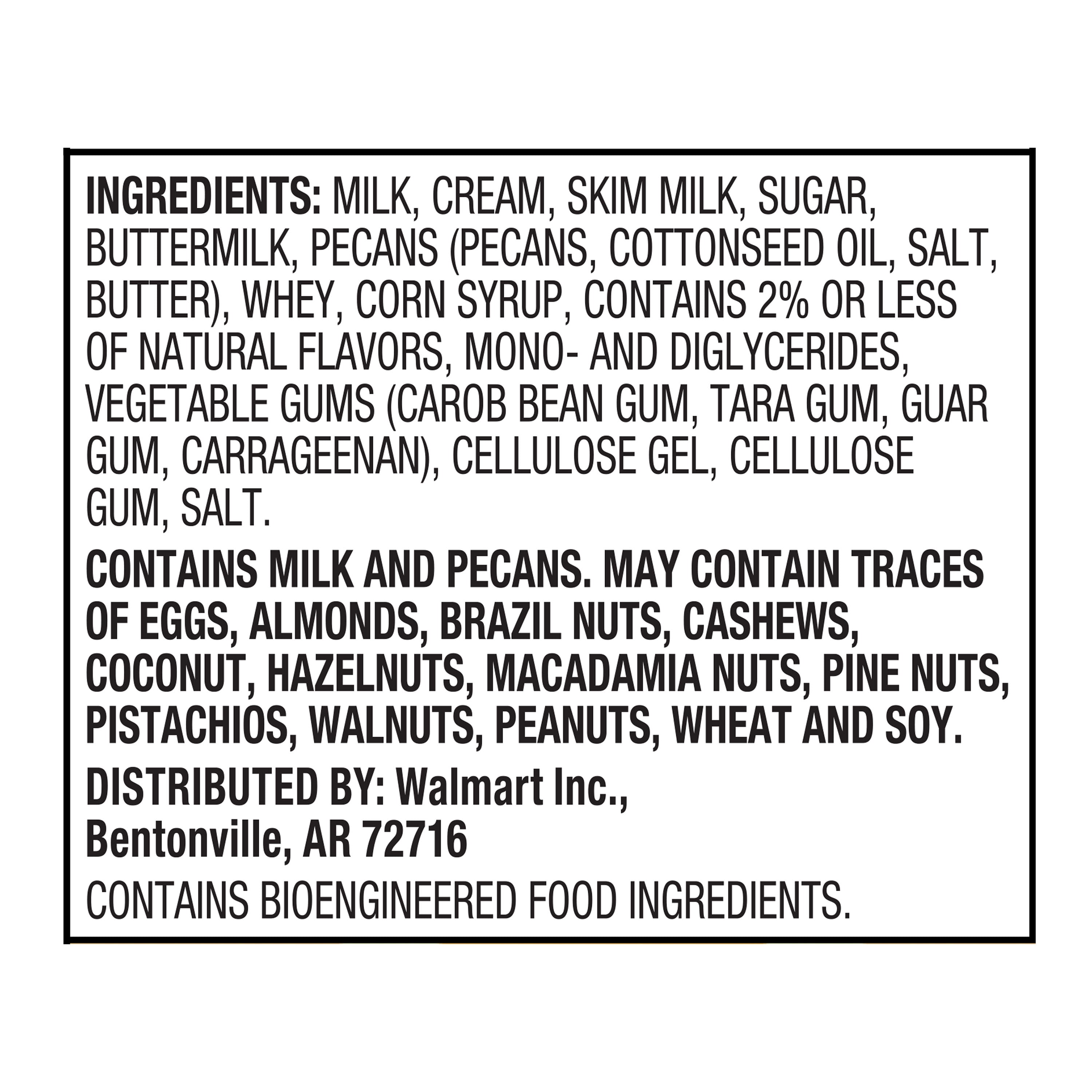 Great Value Butter Pecan Ice Cream 48 Fl Oz