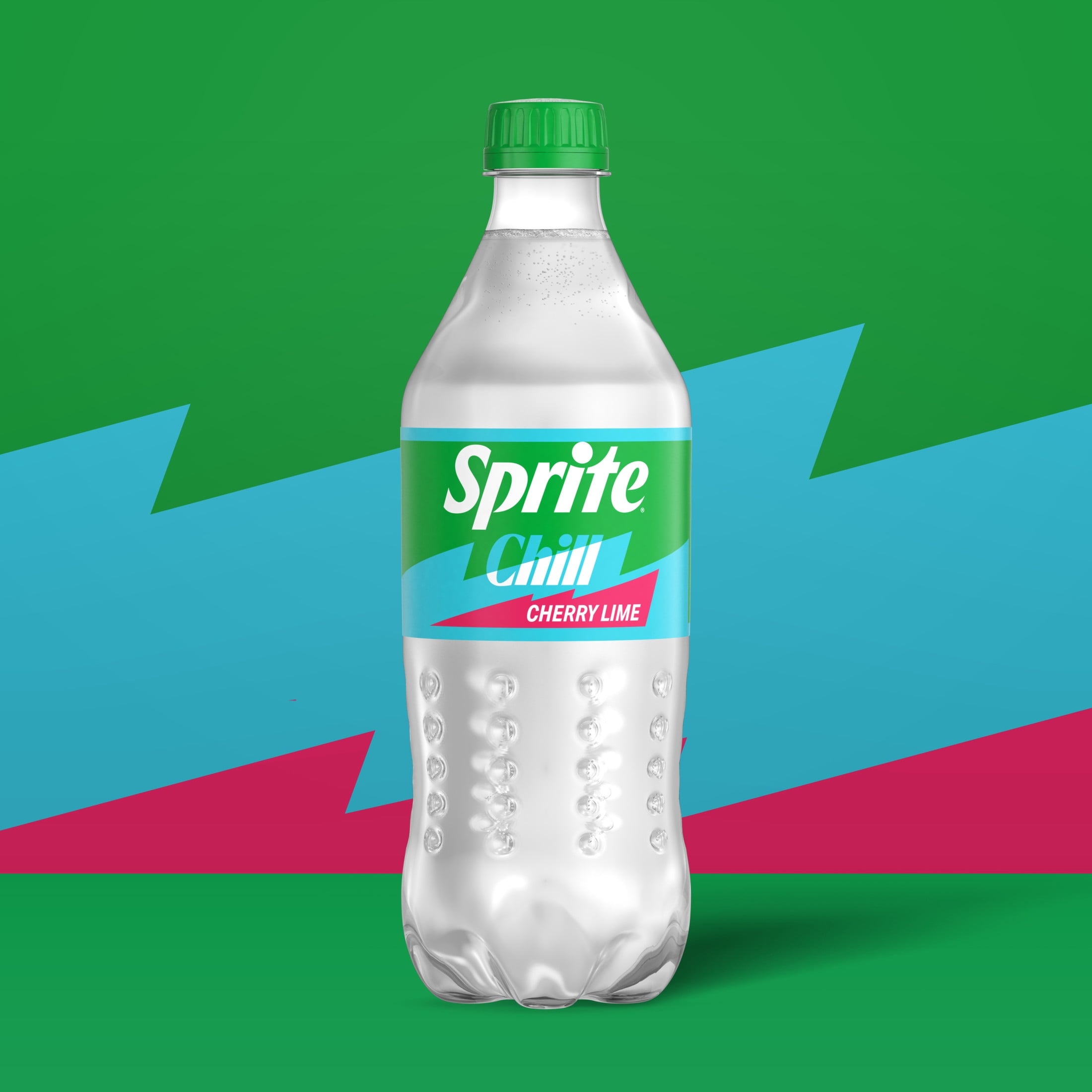 Sprite Chill Cherry-Lime Caffeine Free Soda Pop Bottle 20 Fl Oz