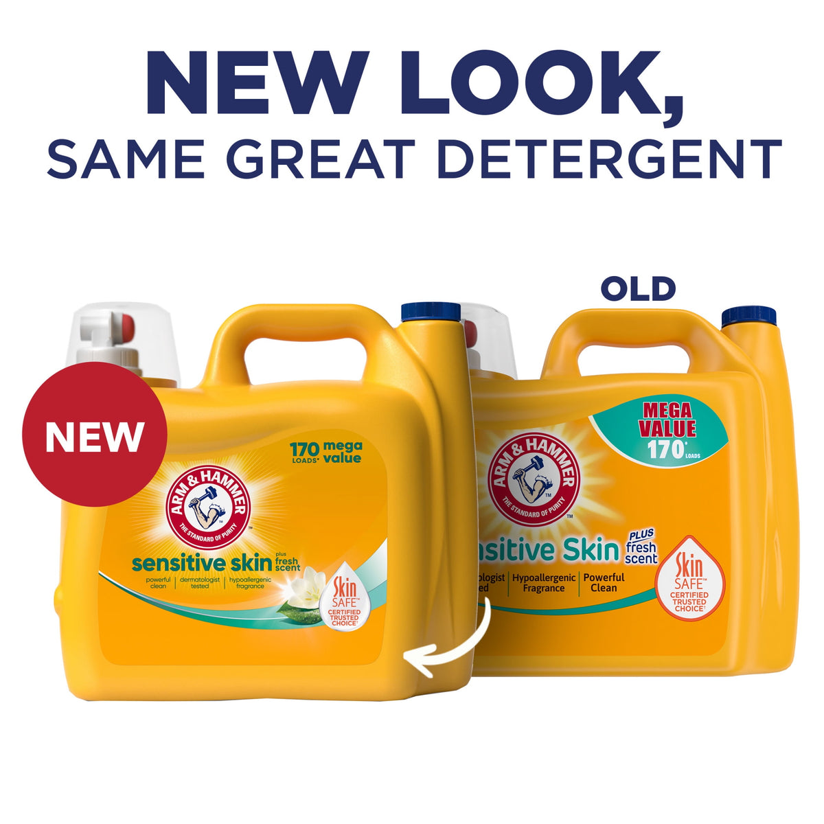 ARM & HAMMER Sensitive Skin Plus Fresh Scent Liquid Laundry Detergent 170 fl oz 170 Loads