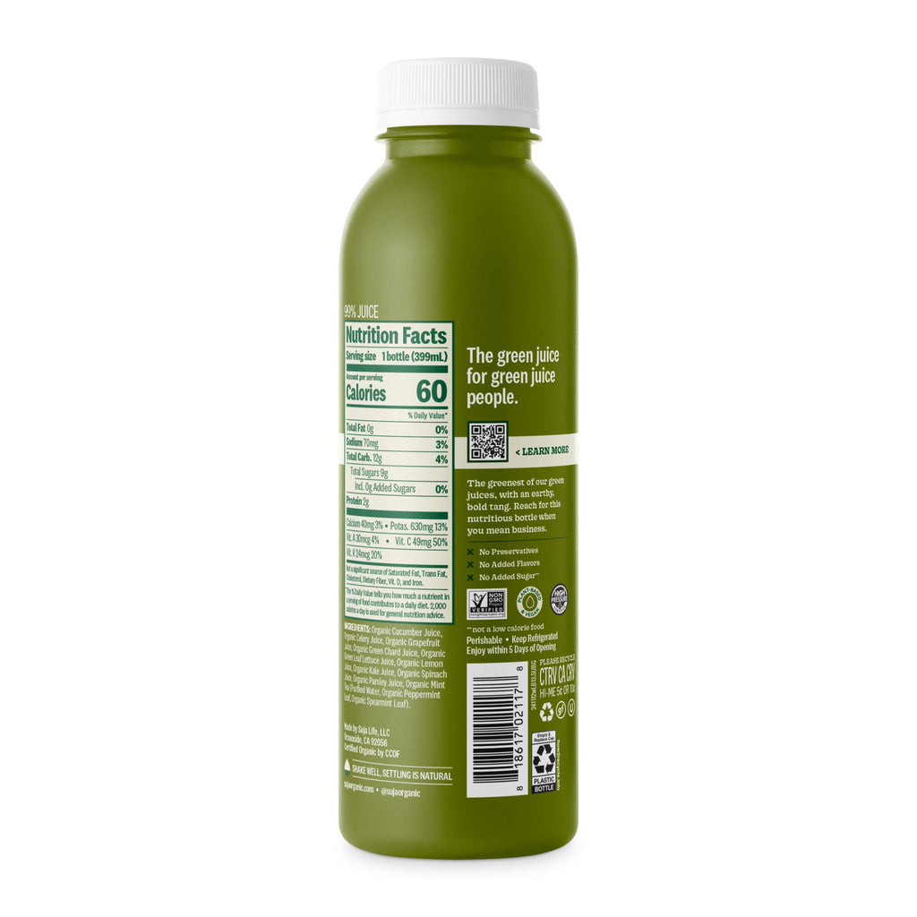 Suja Organic Uber Greens Cold Pressed Juice Drink 13.5 fl oz Bottle
