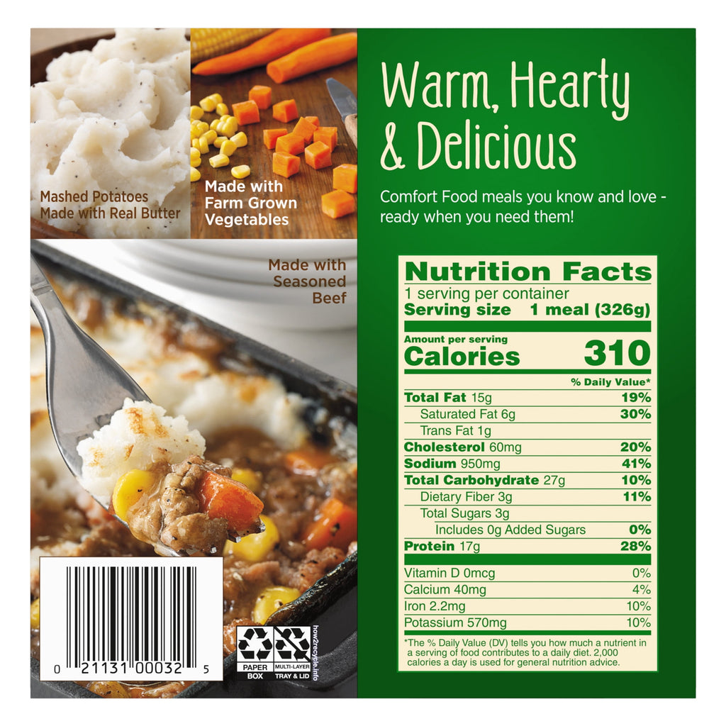 Marie Callender's Beef Shepherd's Pie Frozen Meal 11.5 Oz