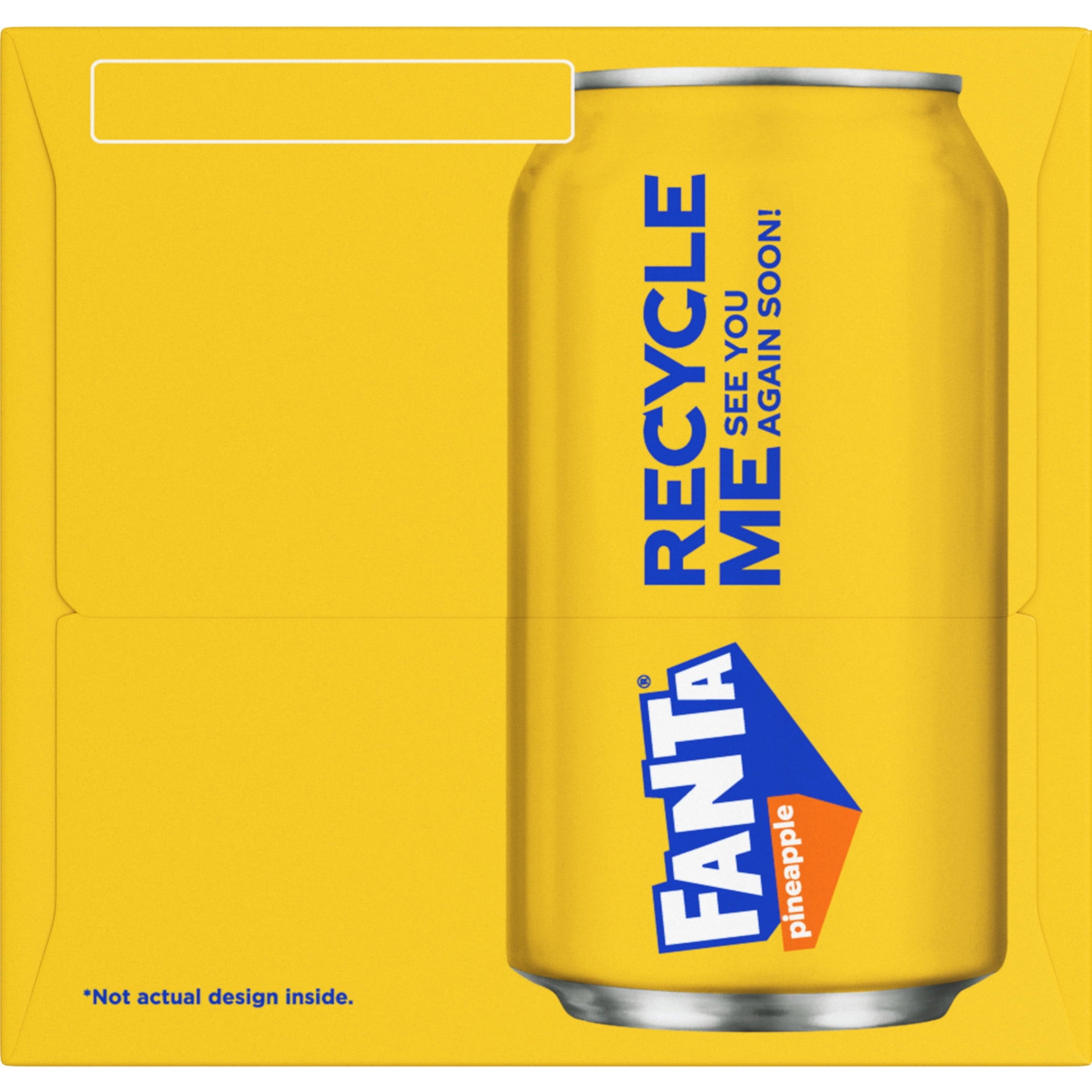 Fanta Pineapple Soda Pop Fridge Pack Cans 12 Fl Oz 12 Pack