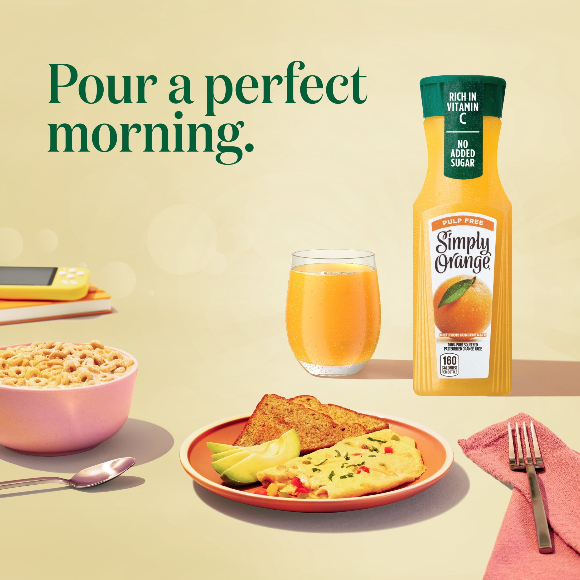Simply Orange Pulp-Free Orange Juice 11.5 fl oz