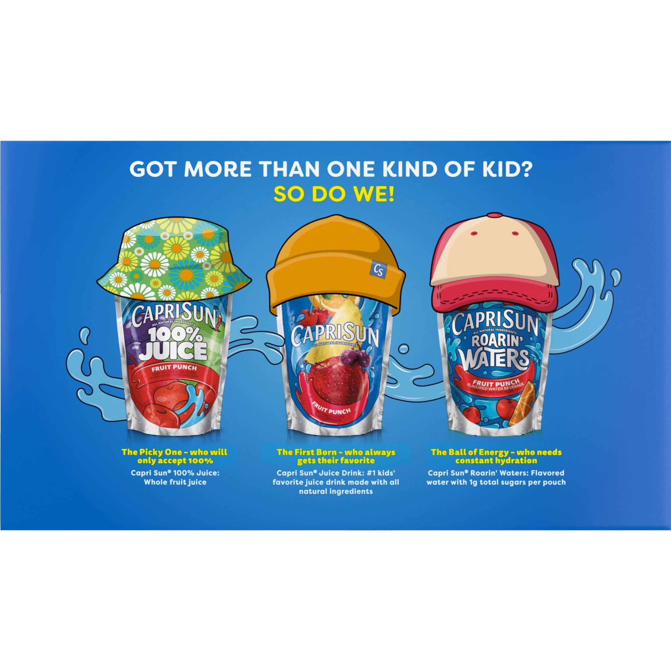 Capri Sun Fruit Punch Flavored Juice Drink Blend 6 fl oz 10 Pack