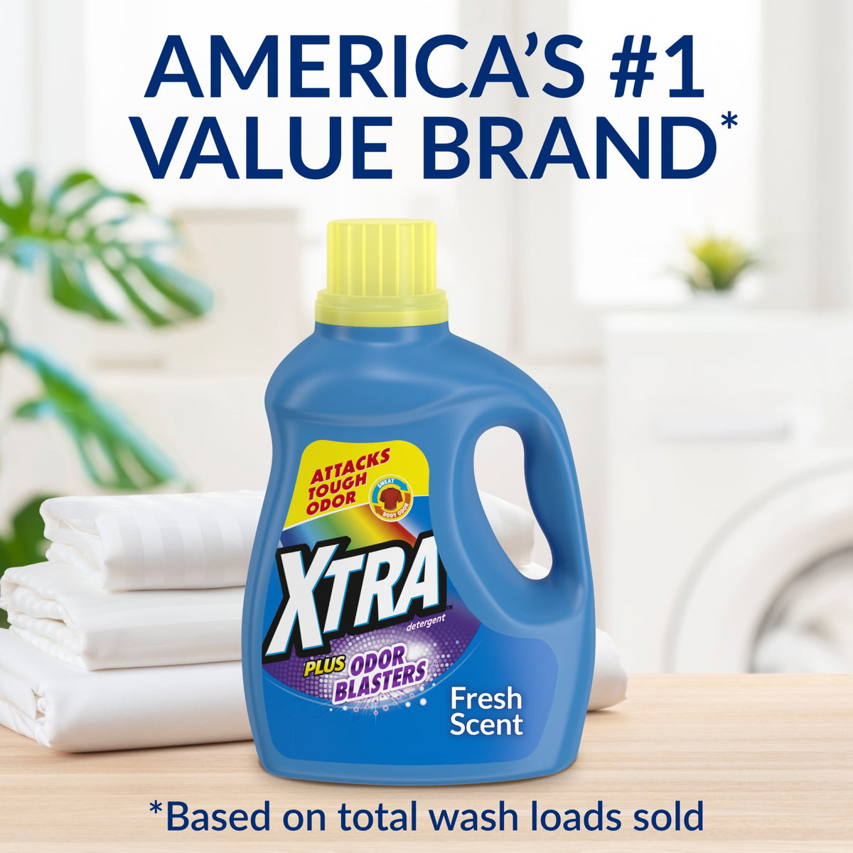 Xtra Plus Odor Blasters Fresh Scent Liquid Laundry Detergent 203.1 fl oz 131 Loads