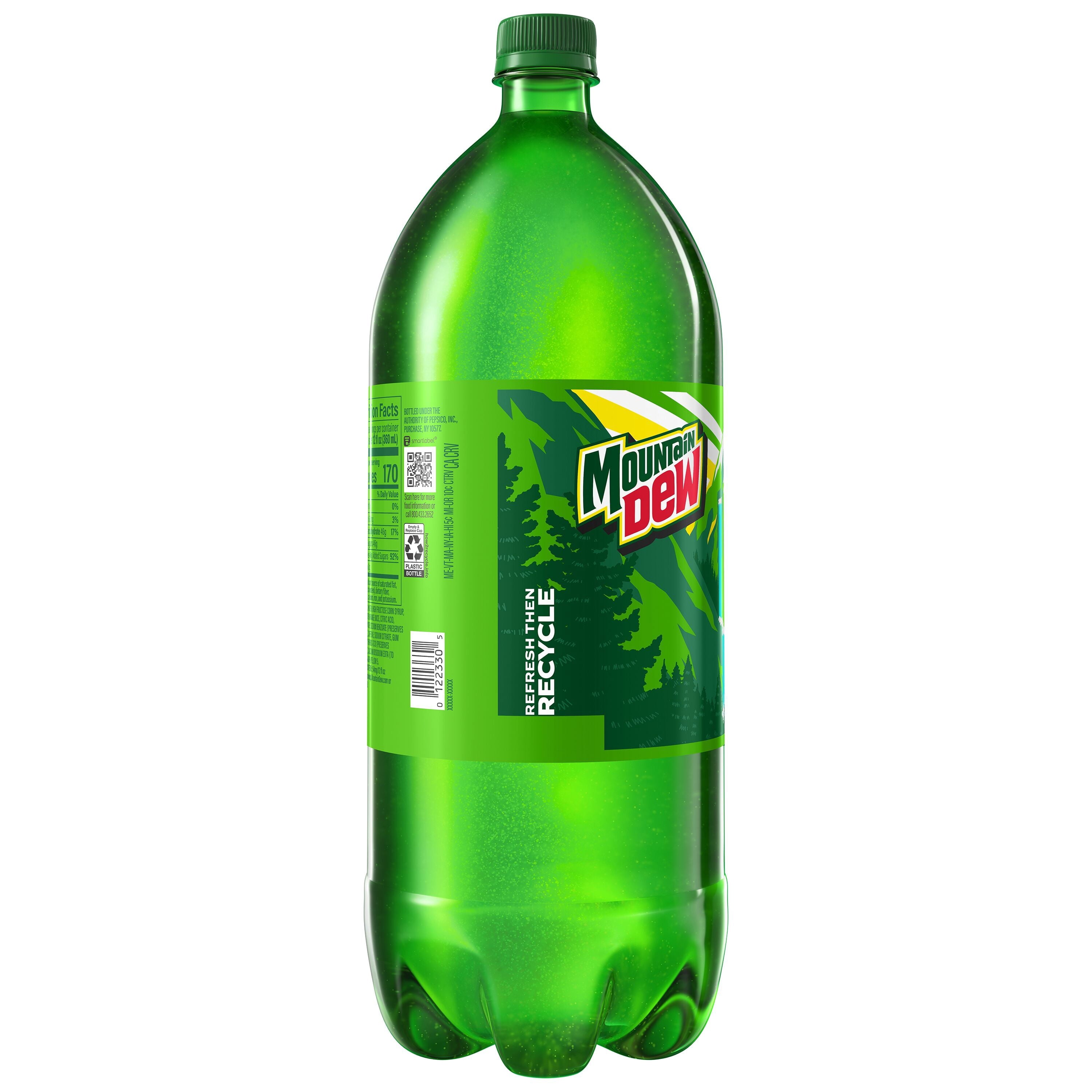 Mountain Dew Citrus Soda Pop Bottle 2 Liters