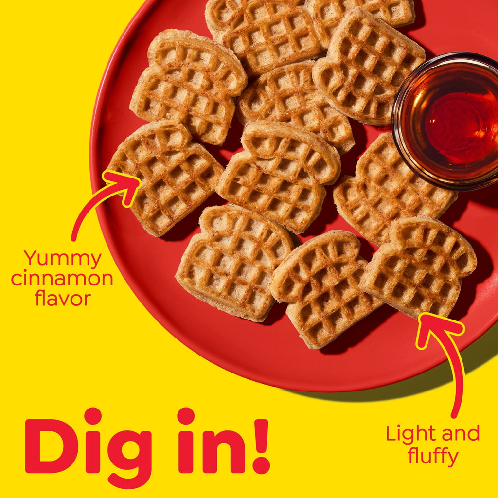 Eggo Minis Cinnamon Toast Waffles Frozen 25.8 Oz 24 Count