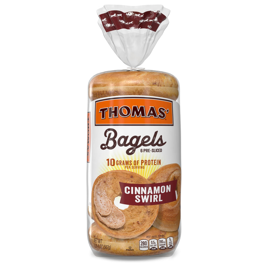 Cinnamon Swirl Bagels 18 Oz 6 Count Thomas'
