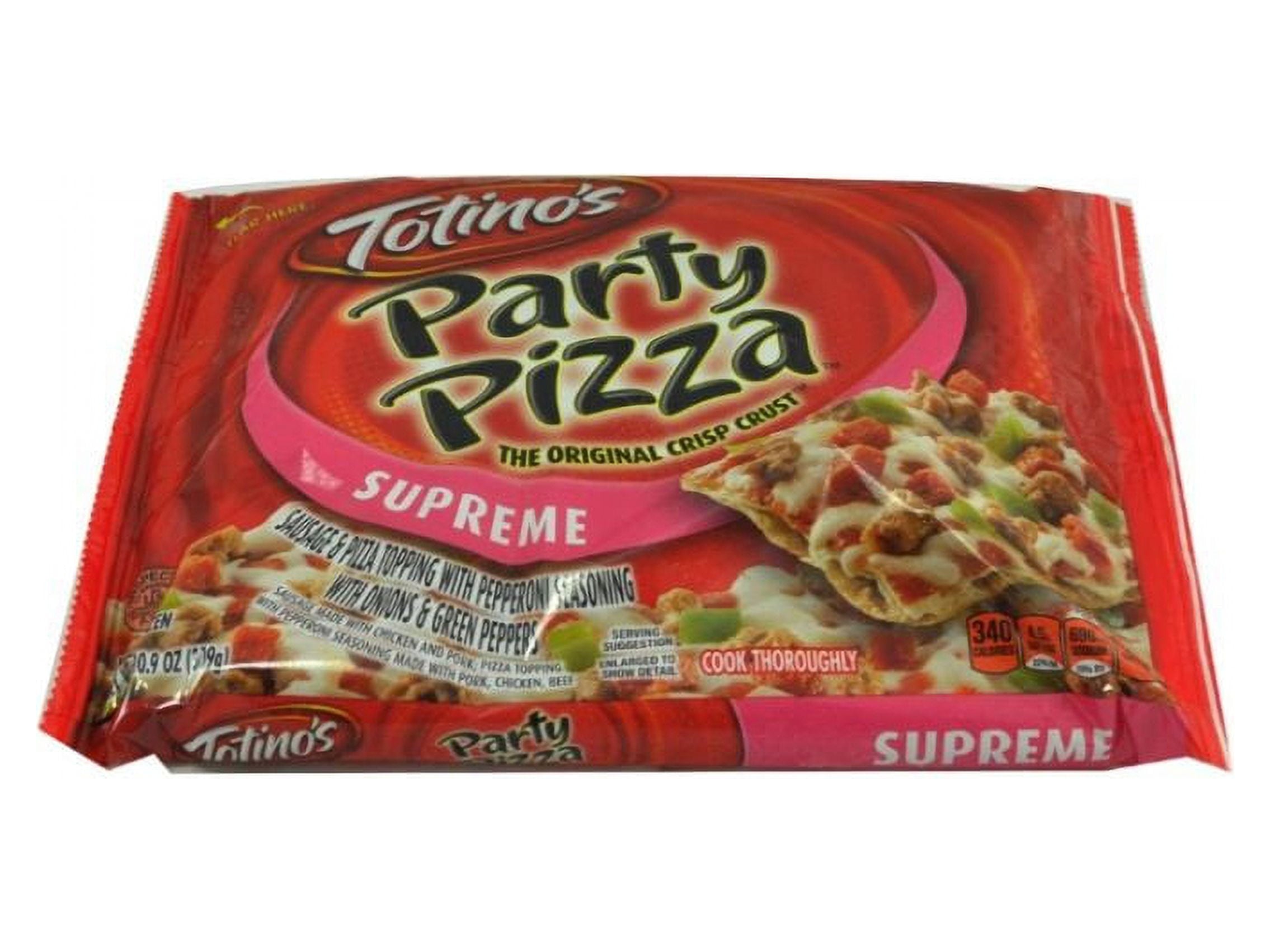 Totino's Pepperoni Party Pizza Pack Frozen 40.8 Oz 4 Ct