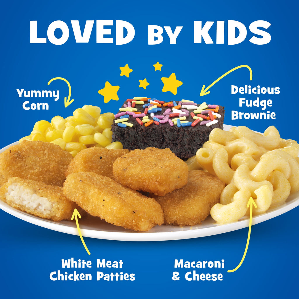 Kid Cuisine All Star Nuggets Macaroni and Cheese Corn & Brownie Frozen Meal 8.8 Oz