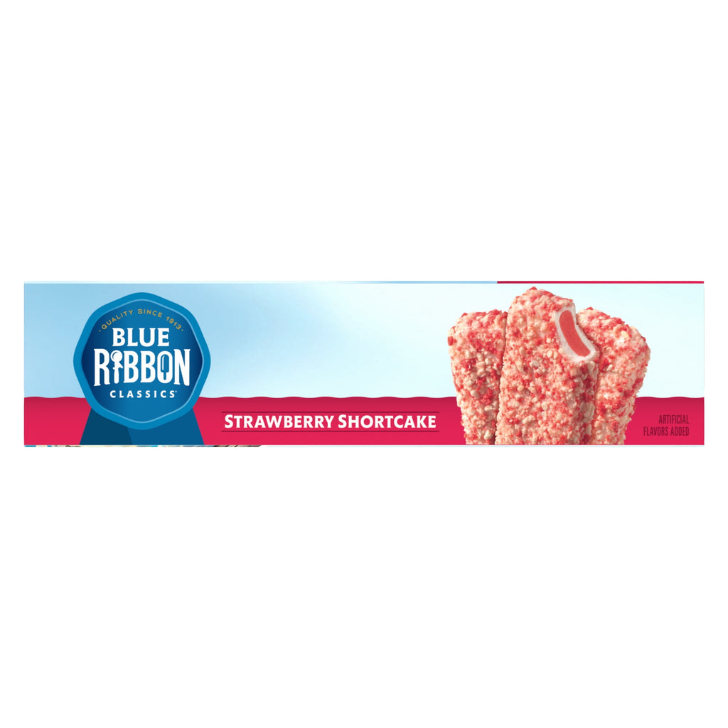 Blue Ribbon Classics Strawberry Shortcake Frozen Dessert Bars 12 Count 36 Fl Oz