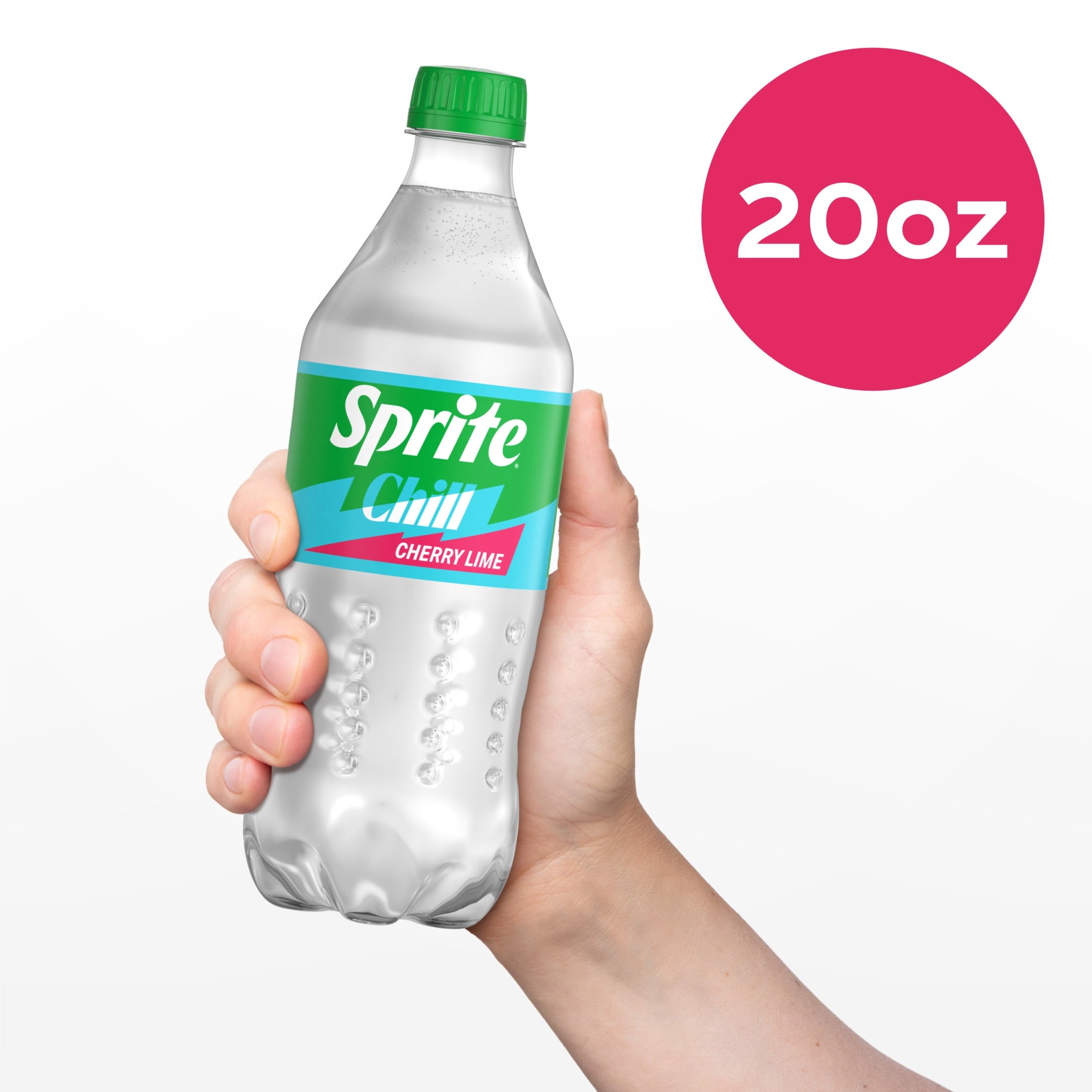 Sprite Chill Cherry-Lime Caffeine Free Soda Pop Bottle 20 Fl Oz